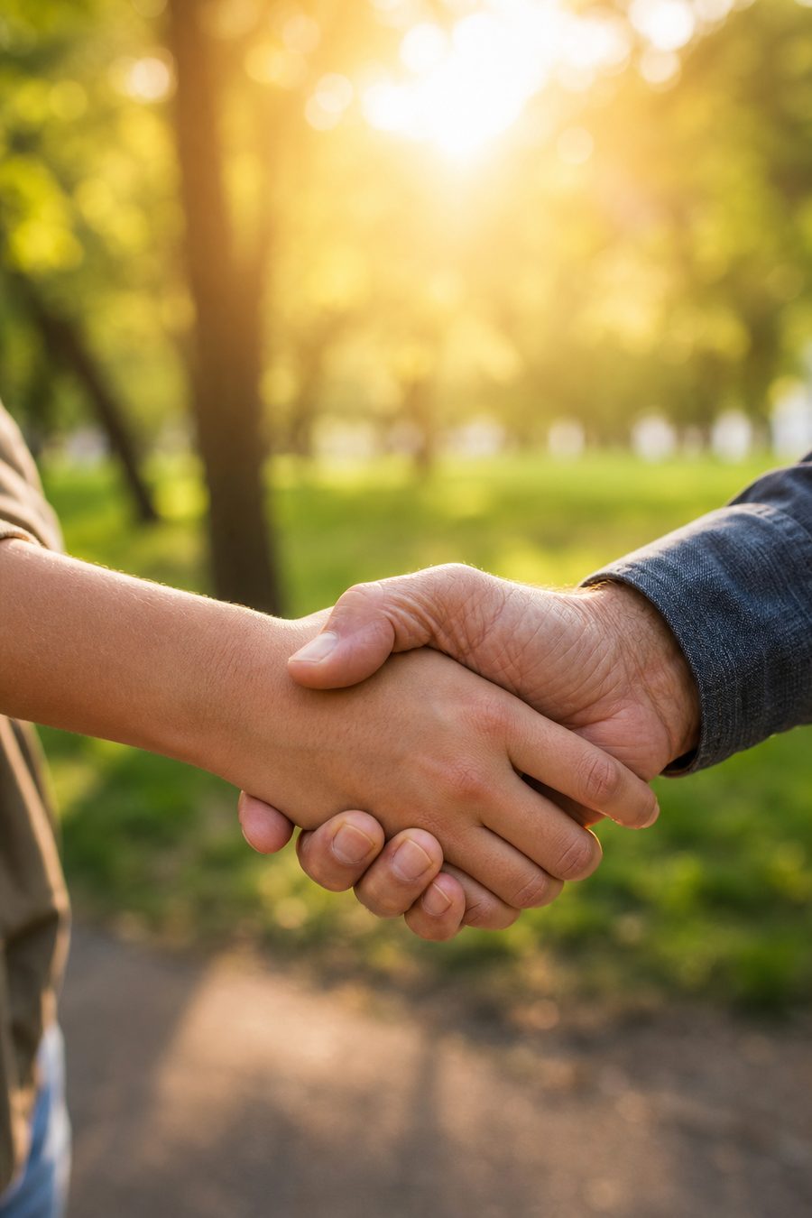 Verbindung und Vertrauen – Handschlag